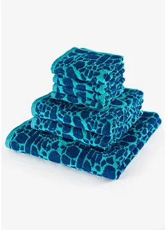 Asciugamano con fiori jacquard, bonprix