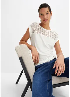 Maglia con pizzo, bonprix