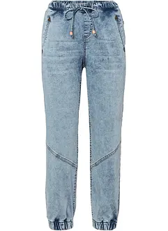 Jogg jeans elasticizzati, vita media, bonprix