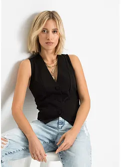 Gilet elegante in interlock resistente, bonprix