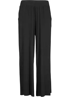 Pantaloni cropped in jersey di viscosa, bonprix