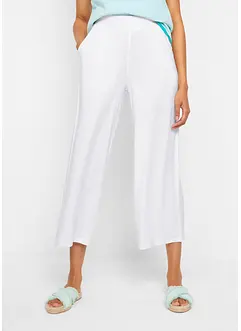 Pantaloni cropped in jersey di viscosa, bonprix