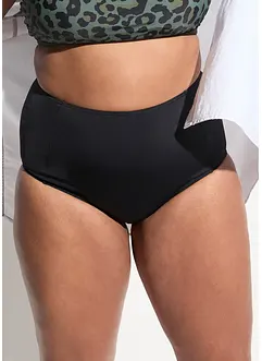 Slip per bikini a vita alta con sgambatura normale, bonprix
