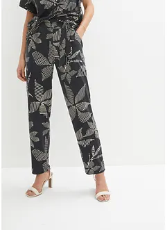 Pantaloni con elastico in vita e laccetto, bonprix
