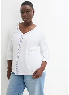 Maglia lunga in misto viscosa, bonprix