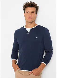Maglia 2 in 1 a maniche lunghe (pacco da 2), bonprix