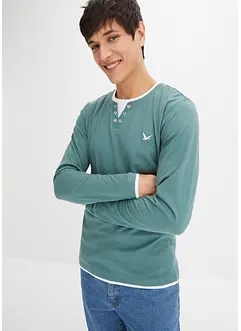 Maglia 2 in 1 a maniche lunghe (pacco da 2), bonprix