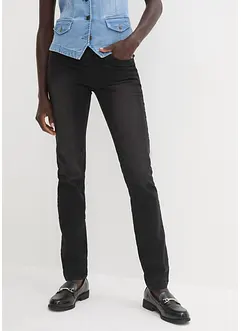 Jeans ultra elasticizzati con cinta comoda straight, vita media, bonprix