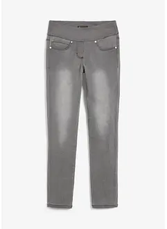 Jeans ultra elasticizzati con cinta comoda straight, vita media, bonprix
