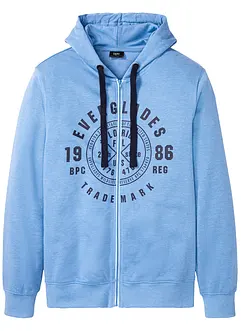 Felpa con zip, cappuccio e taglio comfort, bonprix