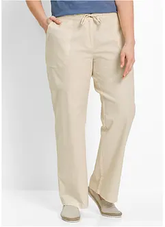 Pantaloni a palazzo in misto lino, bonprix