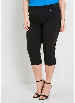Pantaloni capri elasticizzati con elastico in vita, bonprix