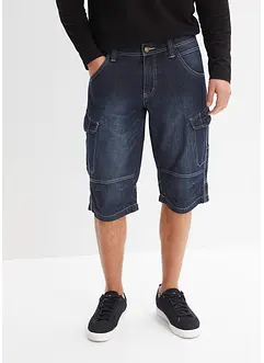 Bermuda cargo lunghi in jeans leggeri, relaxed fit, bonprix