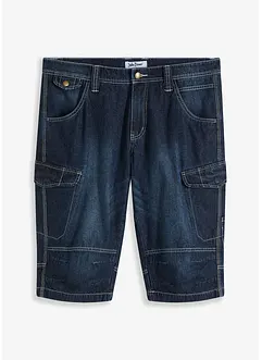 Bermuda cargo lunghi in jeans leggeri, relaxed fit, bonprix