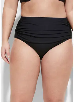 Slip per bikini a vita alta con arricciatura e effetto modellante leggero, bonprix