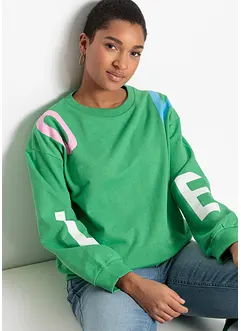 Felpa oversize in misto cotone morbido, bonprix