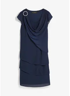 Miniabito a strati con accessorio decorativo, bonprix