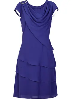 Miniabito a strati con accessorio decorativo, bonprix