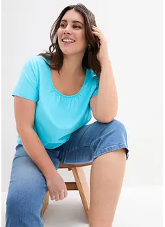 Maglietta a maniche corte in puro cotone, bonprix