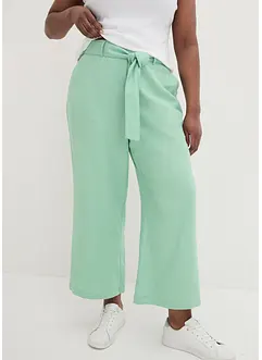 Pantaloni culotte in misto lino leggero, bonprix