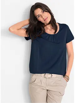 Maglietta a maniche corte in puro cotone, bonprix