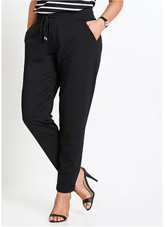 Pantaloni con elastico in vita in misto viscosa, bonprix
