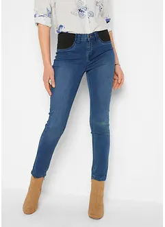 Jeans skinny elasticizzati, vita media, bonprix