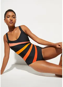 Costume intero con inserti e effetto modellante forte, bonprix