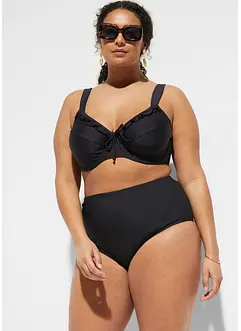 Slip per bikini a vita alta con effetto modellante leggero, bonprix