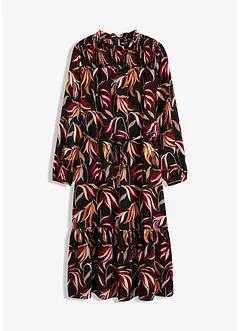 Abito midi con dettaglio smock, bonprix