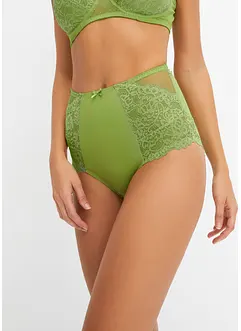 Slip a vita alta con pizzo raffinato, bonprix