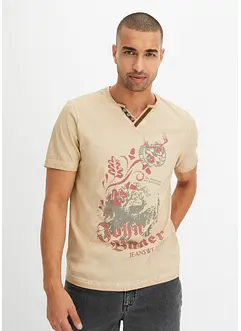 T-shirt in cotone biologico con stampa, bonprix