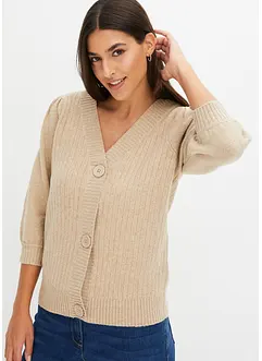 Cardigan con maniche a palloncino, bonprix