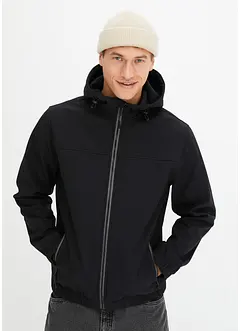 Softshell con cappuccio taglio bomber, bonprix