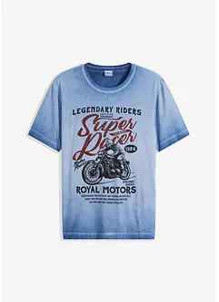 T-shirt in cotone biologico con effetto lavato, bonprix