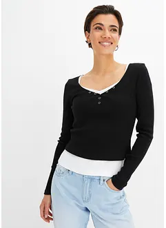 Top e maglia (set 2 pezzi), bonprix