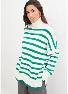 Maglione oversize con spacchi ai lati, bonprix