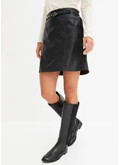 Gonna corta in similpelle, bonprix