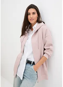 Felpa con zip e cappuccio, bonprix