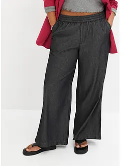 Jeans wide leg a vita alta, bonprix