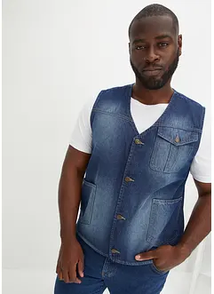 Gilet in jeans di cotone biologico, regular fit, bonprix