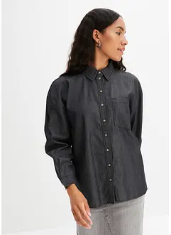 Camicia in jeans oversize in cotone biologico, bonprix