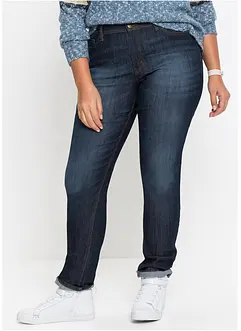 Mom jeans elasticizzati comfort, vita media, bonprix