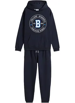 Felpa e pantaloni in cotone morbido (set 2 pezzi), bonprix