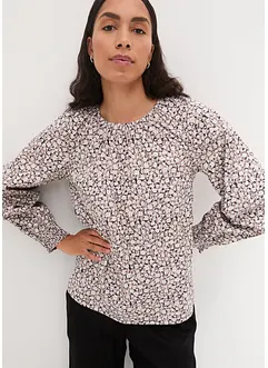 Blusa con scollo rotondo, bonprix