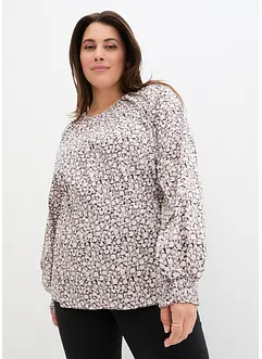 Blusa con scollo rotondo, bonprix