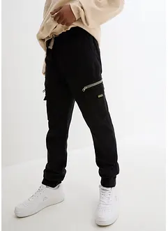 Pantaloni cargo in misto cotone elasticizzato regular fit, straight, bonprix
