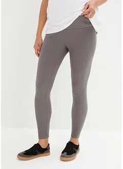 Leggings prémaman a coste con cotone biologico, slim, bonprix