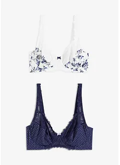 Reggiseno con ferretto e poliammide riciclata (pacco da 2), bonprix