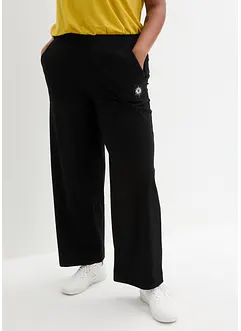 Pantaloni in maglina a palazzo con cinta comoda, bonprix